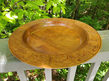 Load image into Gallery viewer, Handcrafted Cherry Wood Bowl with Intricate Carved Rim