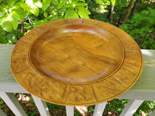 Load image into Gallery viewer, Handcrafted Cherry Wood Bowl with Intricate Carved Rim
