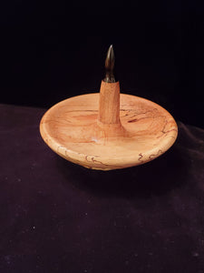 Spalted Maple and Ebony Ring and Jewelry Holder