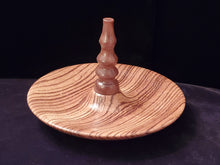 Load image into Gallery viewer, Zebrawood and Walnut Burl Ring and Jewelry Holder