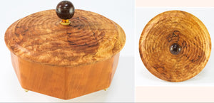 Octagonal Box made from Figured Cherry