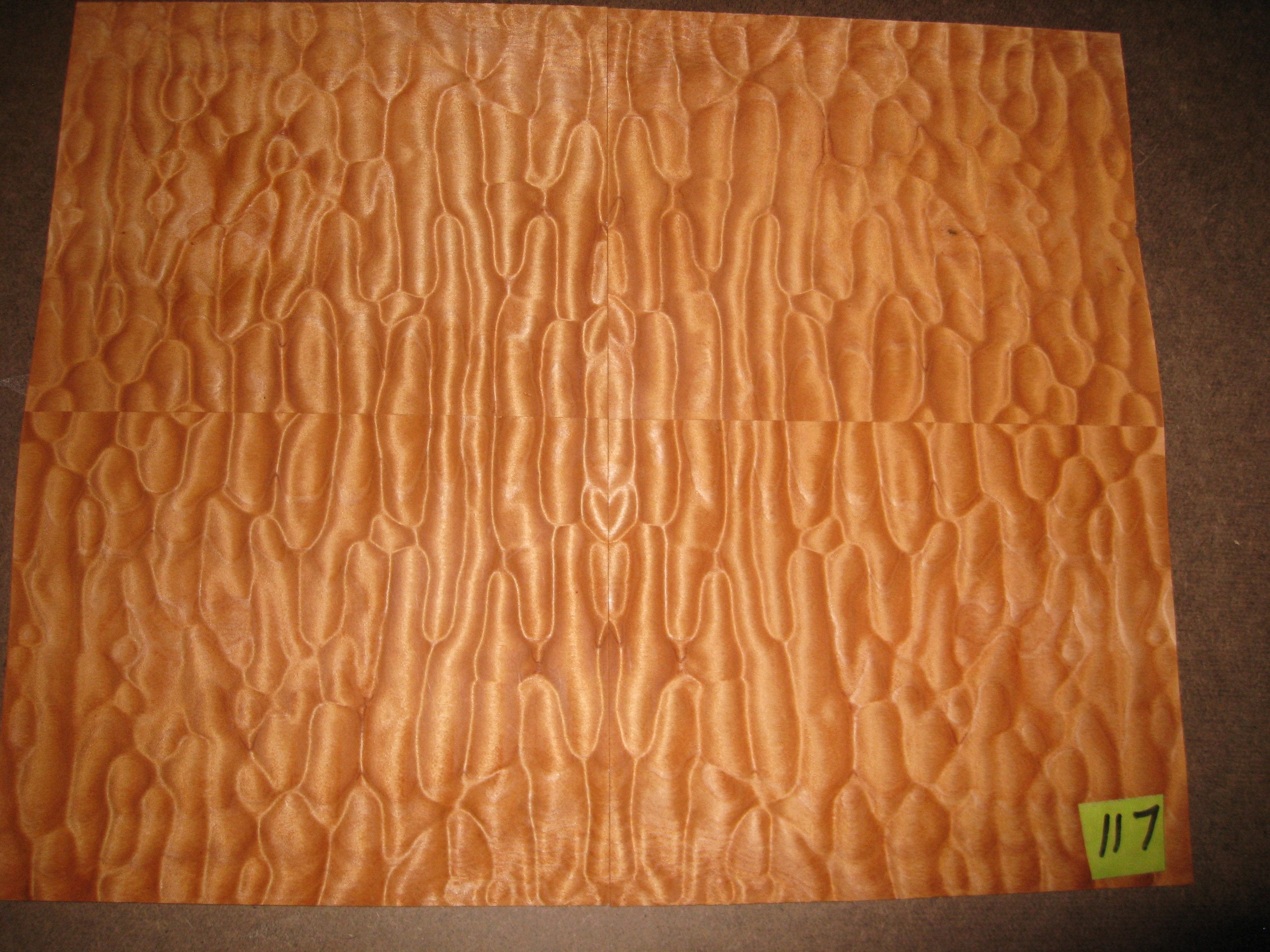 Quilted Maple Veneer Sheet 14.25 x 51 