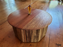 Load image into Gallery viewer, Octagonal Box Made from Spalted Black Limba Top
