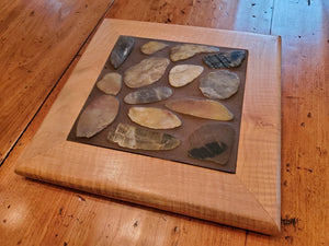 Custom Made Trivet with Curly Maple Frame