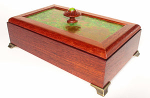 Amazon Rosewood Box with Mahogany Framed Copper Top