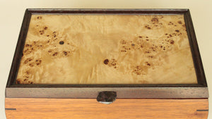 Walnut Box with Mappa Burl Veneer Top